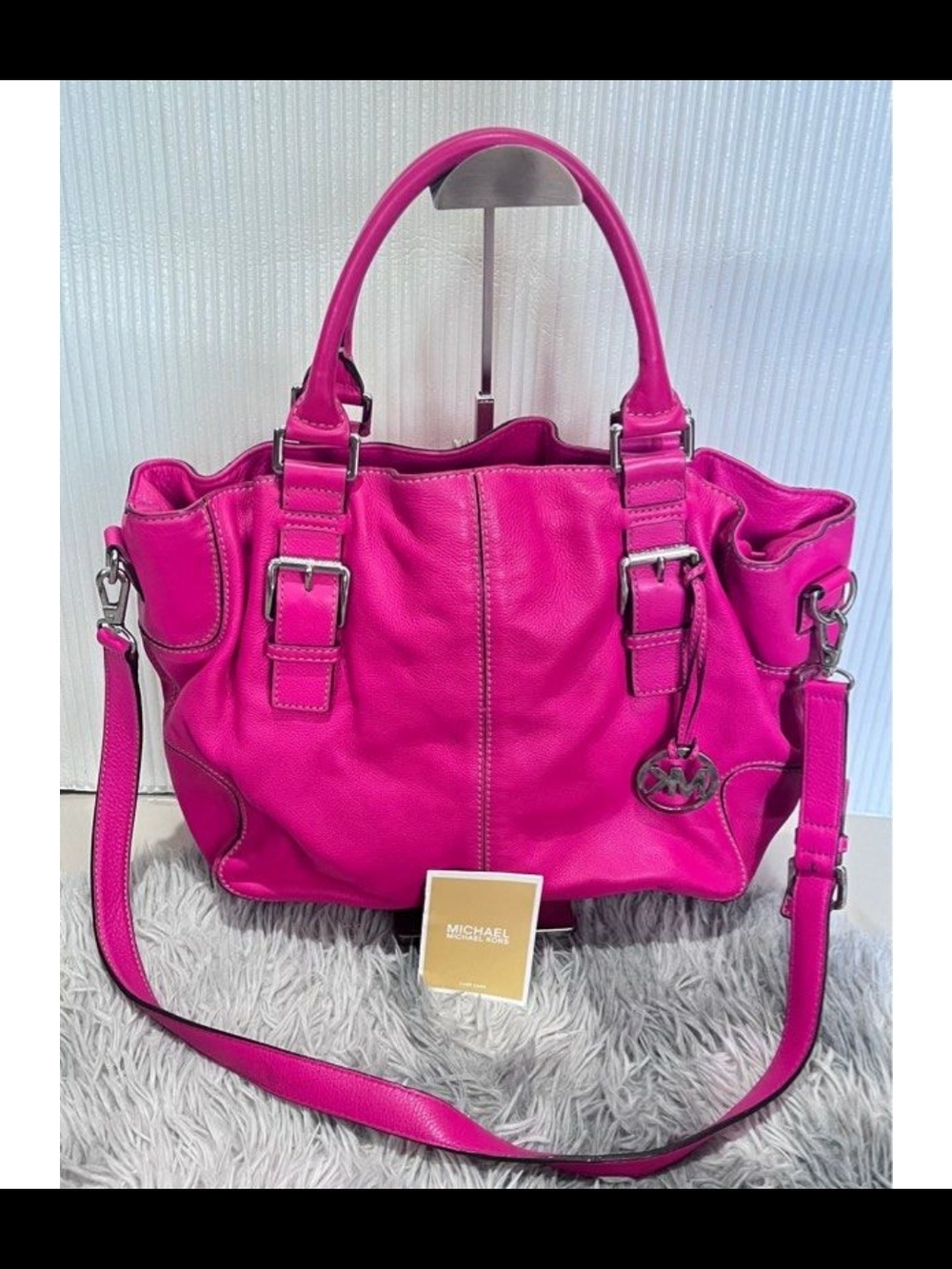 Michael Kors Women's Hot Pink Leather Satchel
